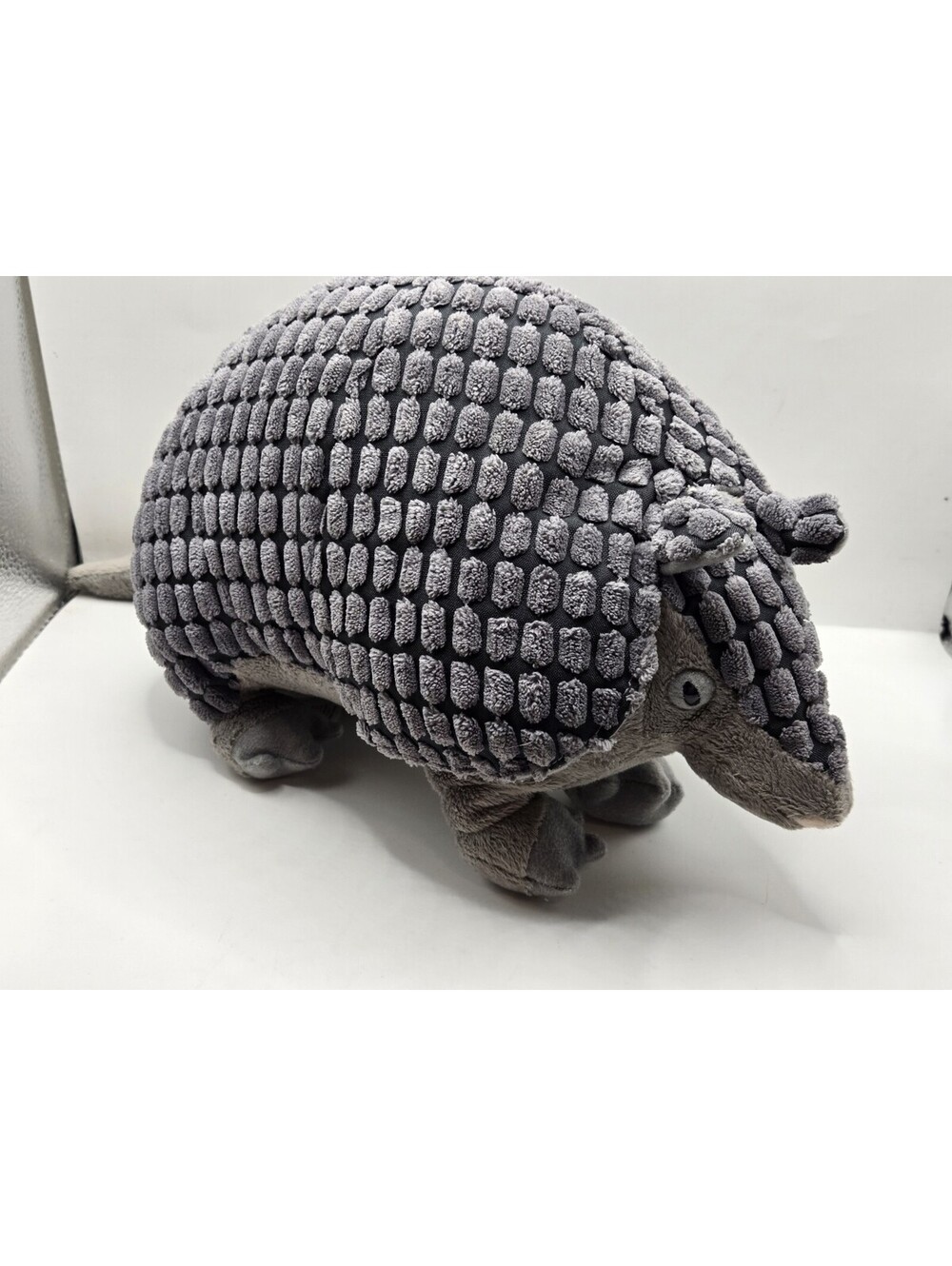 Fiesta Toys Realistic Armadillo Plush 12" Stuffed Animal Gray Textured Shell